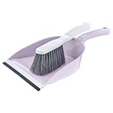 BALAI + BROSSE 32X20X7 CM MIX GRIS/BEIGE/VIOLET