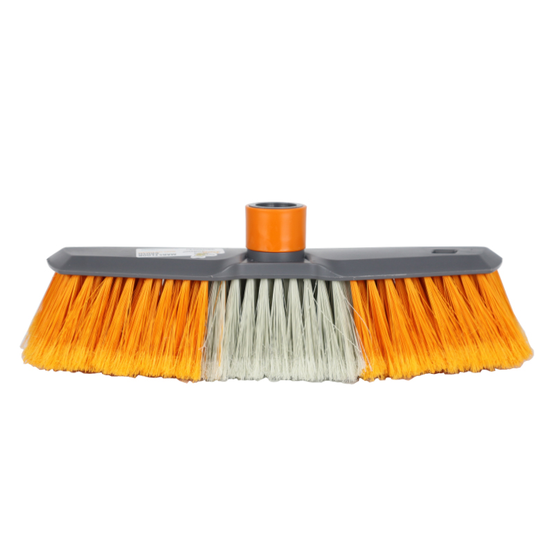 BROSSE MENAGE 27 x 6 x  11 cm MIX VERT/VIOLET/ORANGE