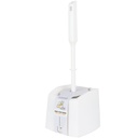 BROSSE WC 10X12X35 CM MIX BEIGE/BLANC/ROSE