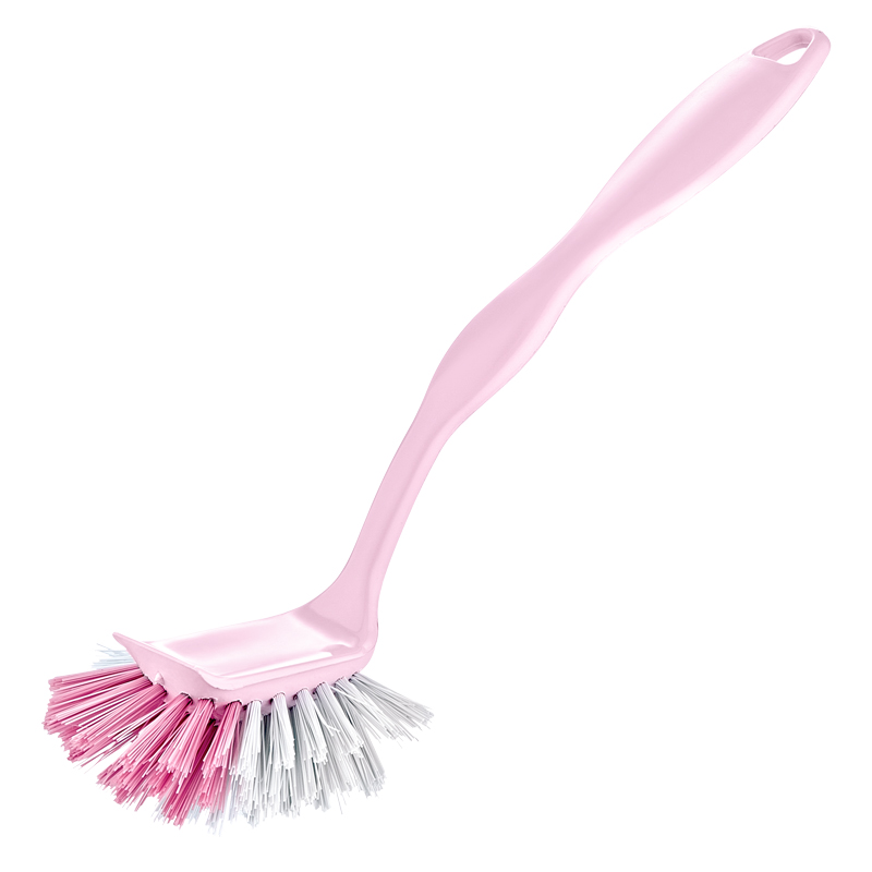 BROSSE VAISSELLE 26X7.5 CM MIX BLANC/VERT/VIOLET/ROSE