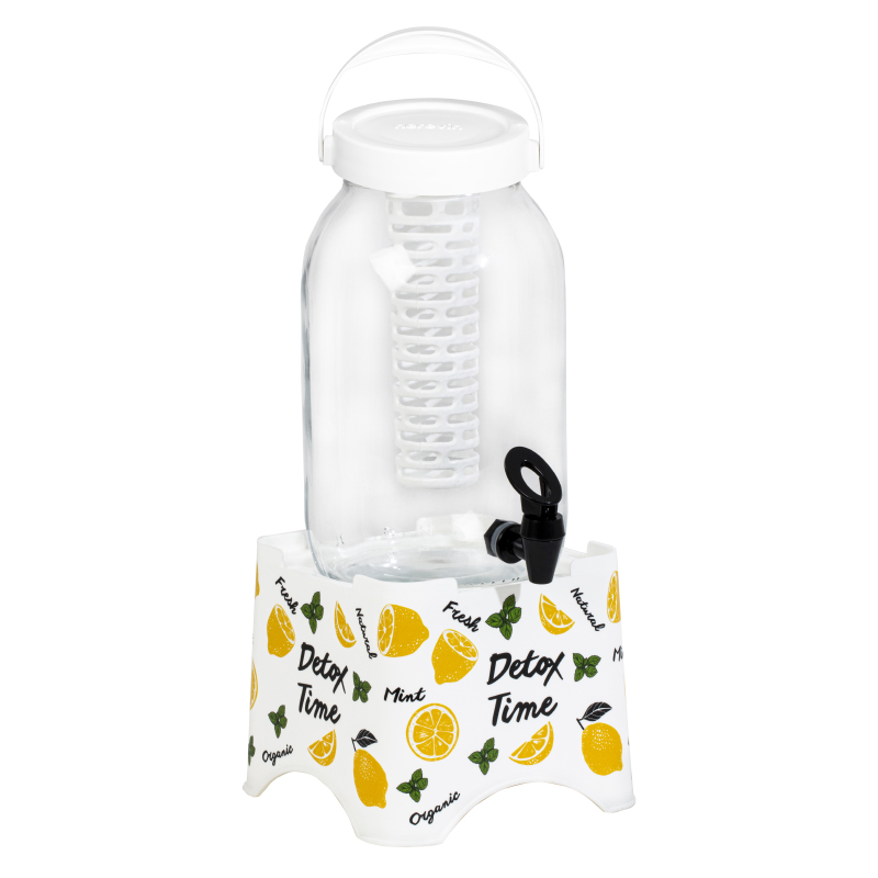 DISPENSEUR BOISSON + INFUSEUR 3 LITRES AVEC SUPPORT