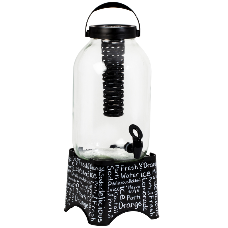 DISPENSEUR BOISSON + INFUSEUR 5 LITRES AVEC SUPPORT