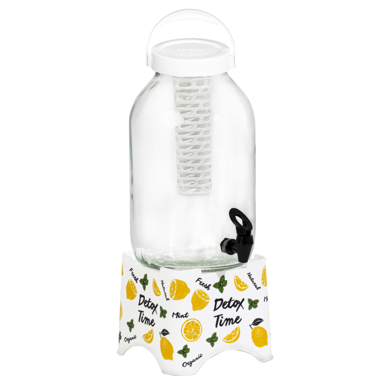 DISPENSEUR BOISSON + INFUSEUR 5 LITRES AVEC SUPPORT