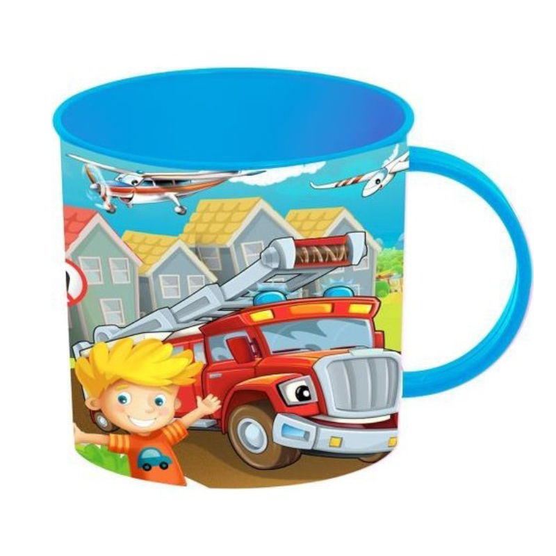 TASSE ENFANT PLASTIQUE 280 CC COULEUR BLEU