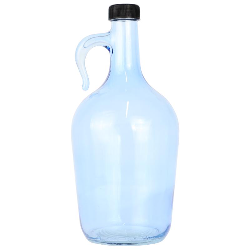 BOUTEILLE GALON 1500 CC VERRE MIX BLEU/NOIR/CUIVRE