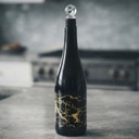 BOUTEILLE HUILE 1000 CC VERRE DESIGN MARBRE NOIR