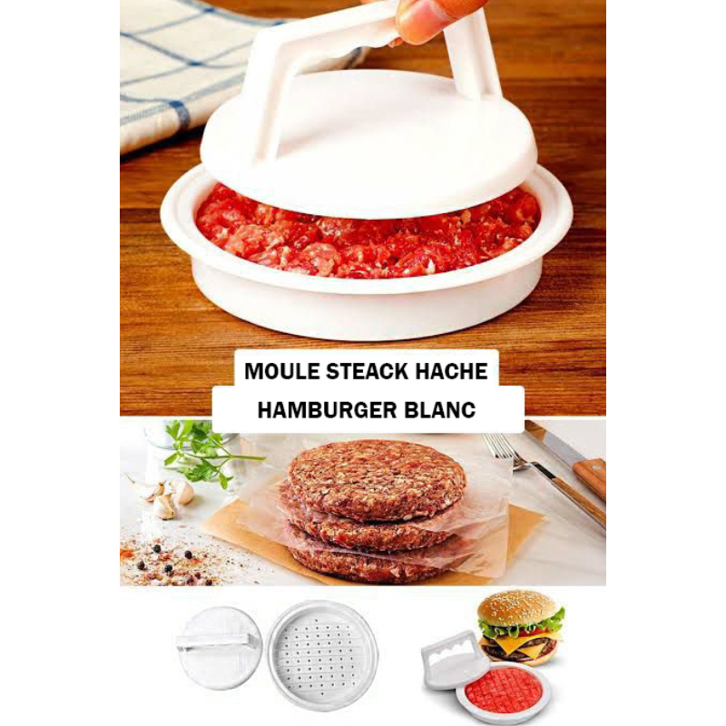MOULE STEACK HACHE HAMBURGER BLANC