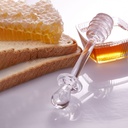 CUILLERE A MIEL 13 x 2,5 cm TRANSPARENTE