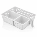 RANGEMENT REFREGIRATEUR 23X32X8 CM BLANC