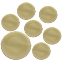 SET ASSIETTES 7 PIECES VERRE (6 X 20 CM / 1 X 25 CM) MIX OR/ARGENT