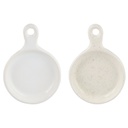 MINI PLAT CERAMIQUE BLANC 12X9X2 CM 