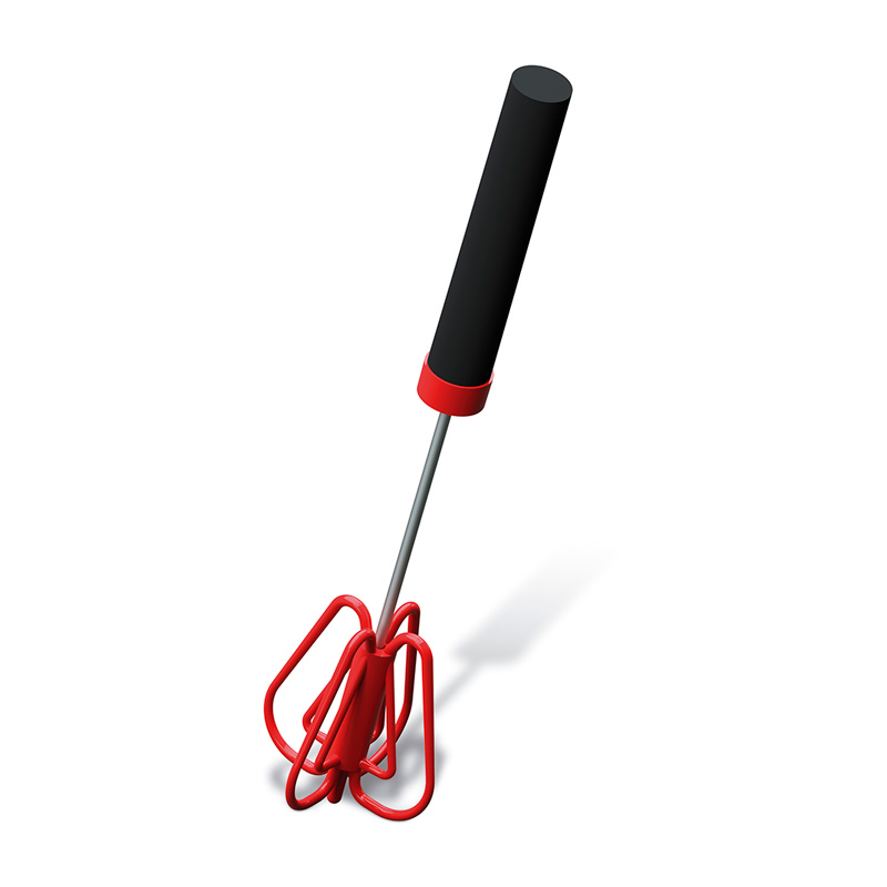 FOUET PRATIQUE MIX ROUGE/NOIR