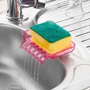 SUPPORT LAVABO VENTOUSE MIX TRANSPARENT/JAUNE/BLEU/ROSE