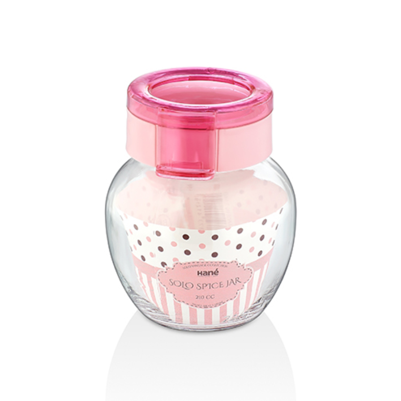 POT EPICE VERRE 210 CC MIX ROSE/VERT