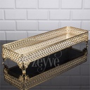 PLATEAU DECO 40X14 CM MODELE OR