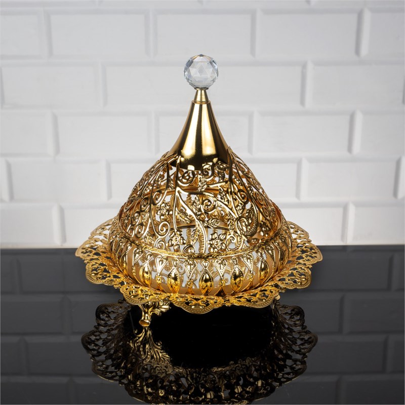 BOITE DECO 24X24 CM MODELE OR