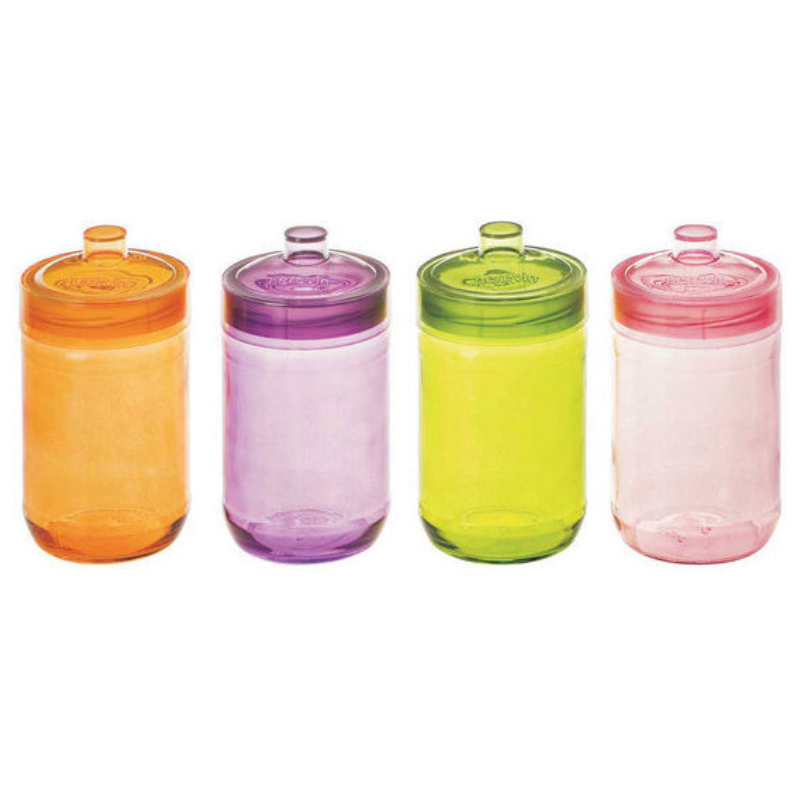 BOCAL EN VERRE 660 CC MIX ORANGE/ROSE/VERT/VIOLET