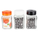 BOITE CONSERVATION VERRE 1500 CC MIX BLANC/ORANGE/NOIR