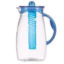 CARAFE 2.5 LITRES PLASTIQUR CRYSTAL AVEC INFUSEUR MIX VERT/BLEU