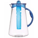 CARAFE 2.5 LITRES PLASTIQUR CRYSTAL AVEC INFUSEUR COULEUR BLEU