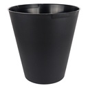POUBELLE 10 LITRES MIX MARBRE/NOIR/ARGENT