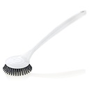 BROSSE VAISSELLE SILICONE 27X7X2 CM BLANC/GRIS