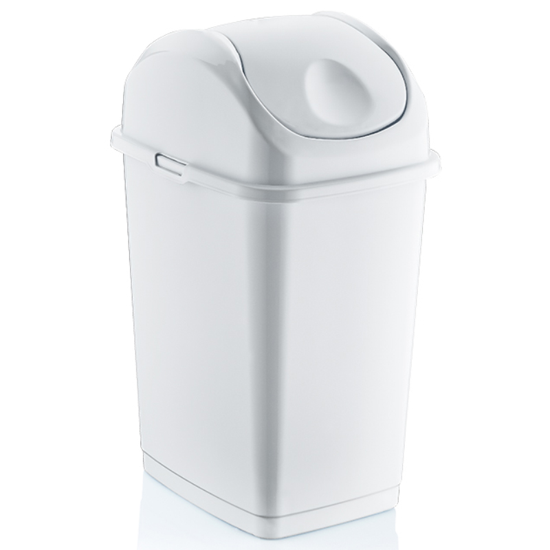 POUBELLE SLIM 10 LITRES MIX GRIS/NOIR/BLANC