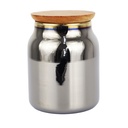 POT CONSERVATION EFFET MIROIR COUVERCLE BOIS 290 CC 