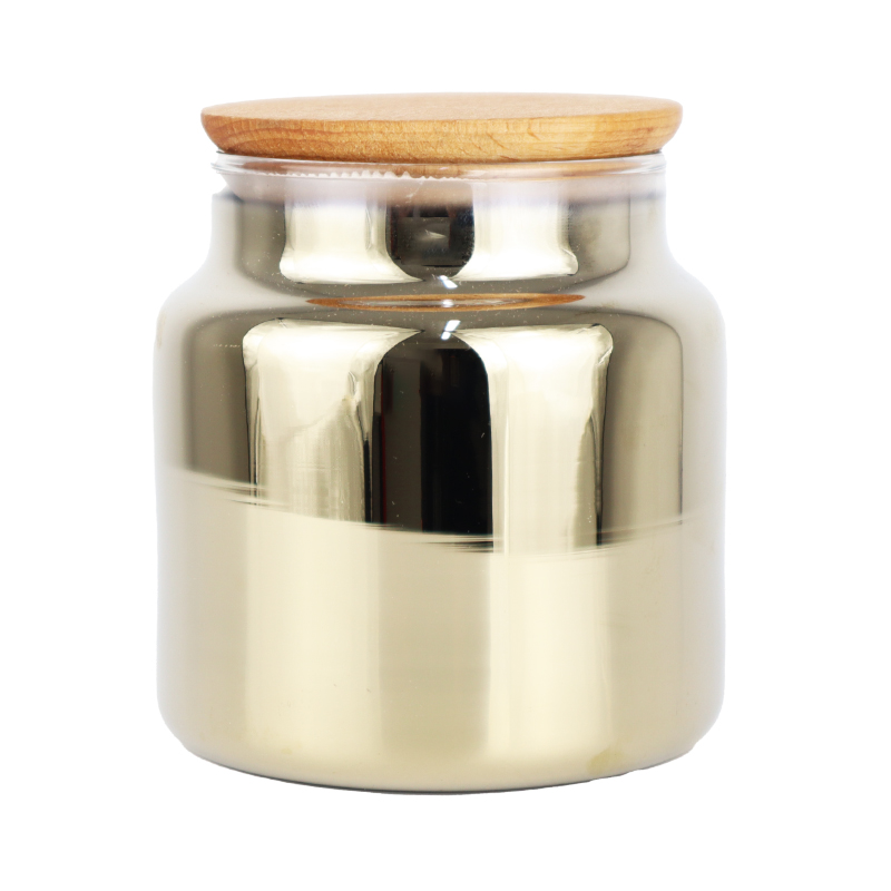 POT CONSERVATION EFFET MIROIR COUVERCLE BOIS 635 CC 