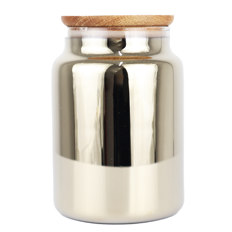 POT CONSERVATION EFFET MIROIR COUVERCLE BOIS 890 CC 