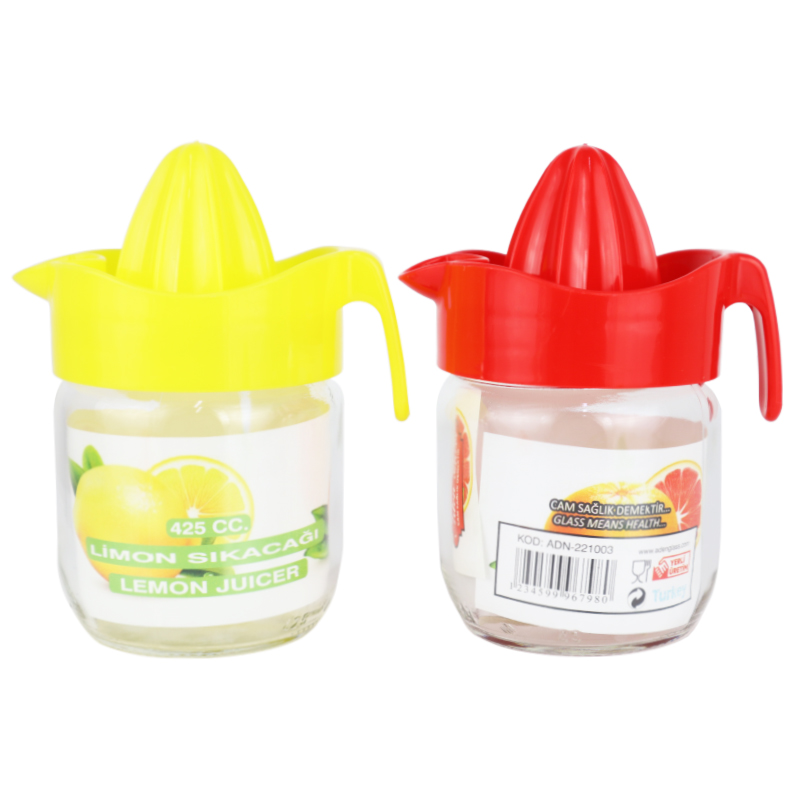 PRESSUME AGRUME VERRE 425 CC MIX JAUNE/ORANGE/VERT