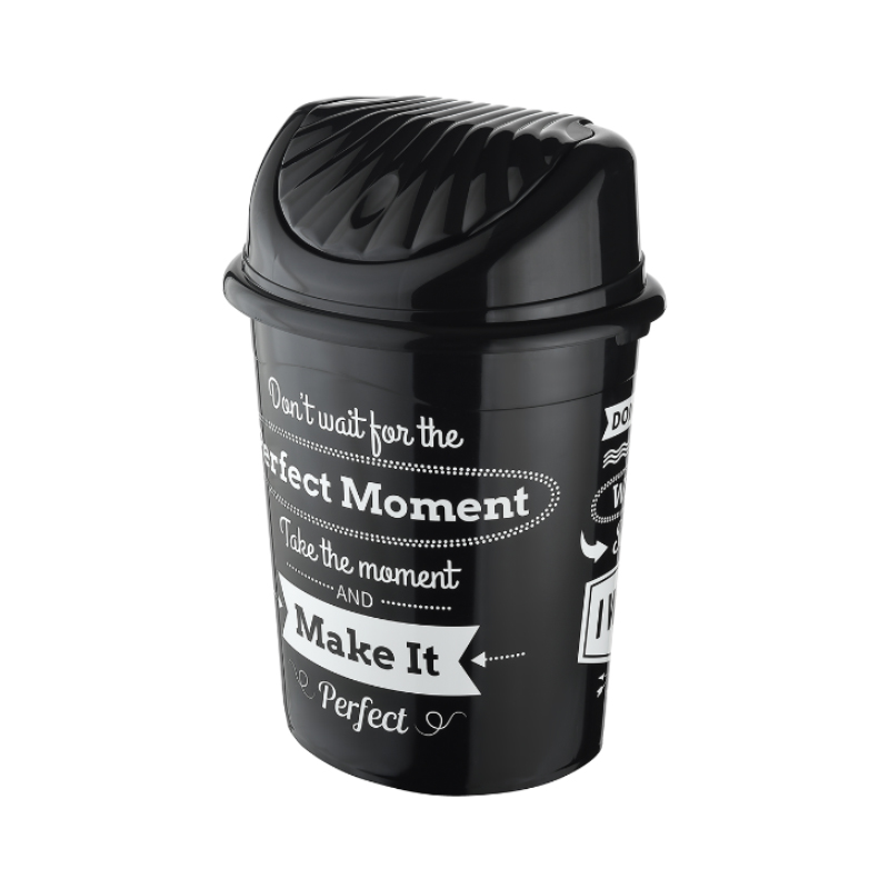 POUBELLE 4 LITRES MIX BLANC/NOIR/BEIGE