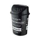 POUBELLE 4 LITRES MIX BLANC/NOIR/BEIGE