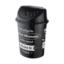 POUBELLE 7 LITRES MIX BLANC/NOIR/BEIGE