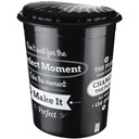 BAC A LINGE 45 LITRES MIX BLANC/NOIR/BEIGE
