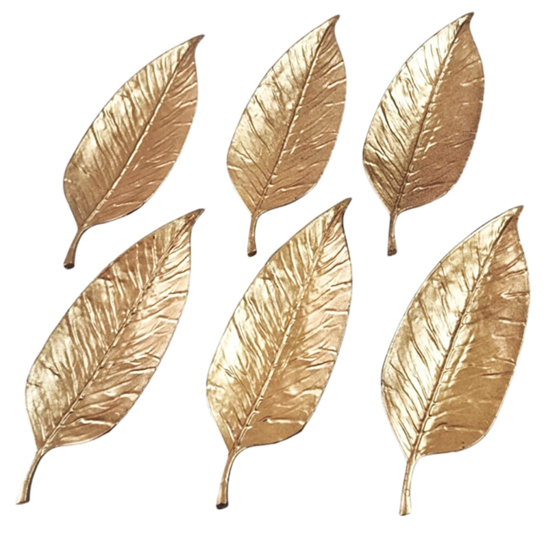 SET 6 ASSIETTES PLASTIQUE FEUILLE 6 X24X8.5 CM