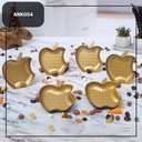 SET 6 ASSIETTES PLASTIQUE POMME 6 X 11X10 CM