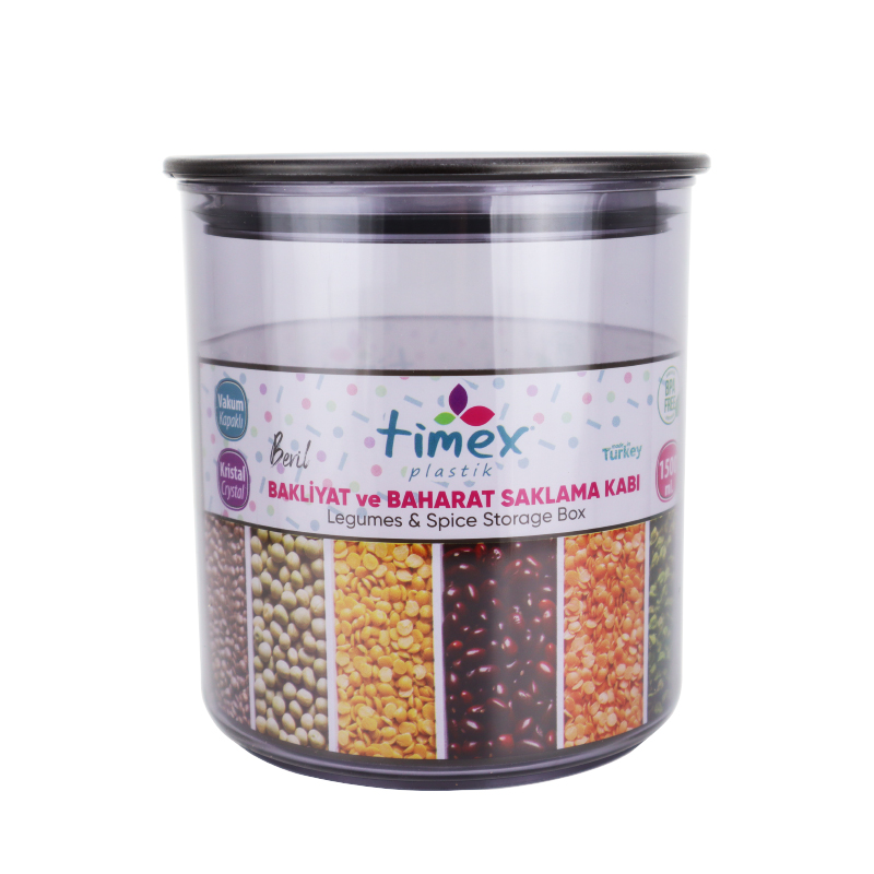 BOITE CONSERVATION PLASTIQUE 1500 ML MODELE MAT