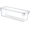 RANGEMENT REFREGIRATEUR TRANSPARENT AVEC COUVERCLE (36 x 10.5 x 10 CM)