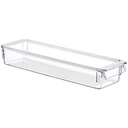 RANGEMENT REFREGIRATEUR TRANSPARENT AVEC COUVERCLE (36 x 10.5 x 5 CM)