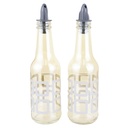 SET 2 BOUTEILLE HUILE OLIVE VERRE  250 CC 