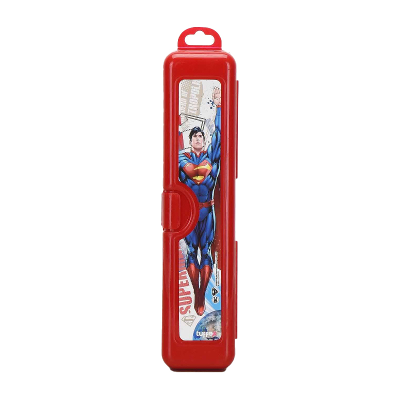 BOITE A BROSSE A DENT/DENTIFRICE 21X5X3 CM MIX BATMAN/SUPERMAN