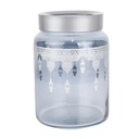 POT CONSERVATION VERRE DESIGN ORIENTAL 890 CC MODELE ARGENT