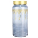 POT CONSERVATION VERRE DESIGN ORIENTAL 1400 CC MODELE OR