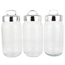 POT CONSERVATION VERRE MODELE ARGENT 1000 CC 