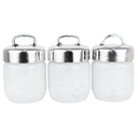 POT CONSERVATION 425 CC MODELE BLANC/ARGENT