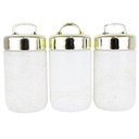 POT CONSERVATION 660 CC MODELE BLANC/OR