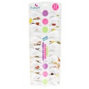 SET 12 CUILLERES EPICES MIX BLANC/NOIR/ROSE