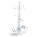 RANGE TASSE / RANGE MAQUILLAGE 22X13X30 CM BLANC