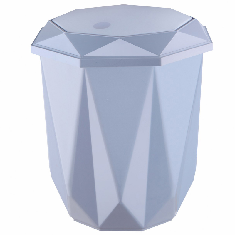 POUBELLE 10 LITRES MIX ROUGE/BLEU/ROSE/BLANC/GRIS